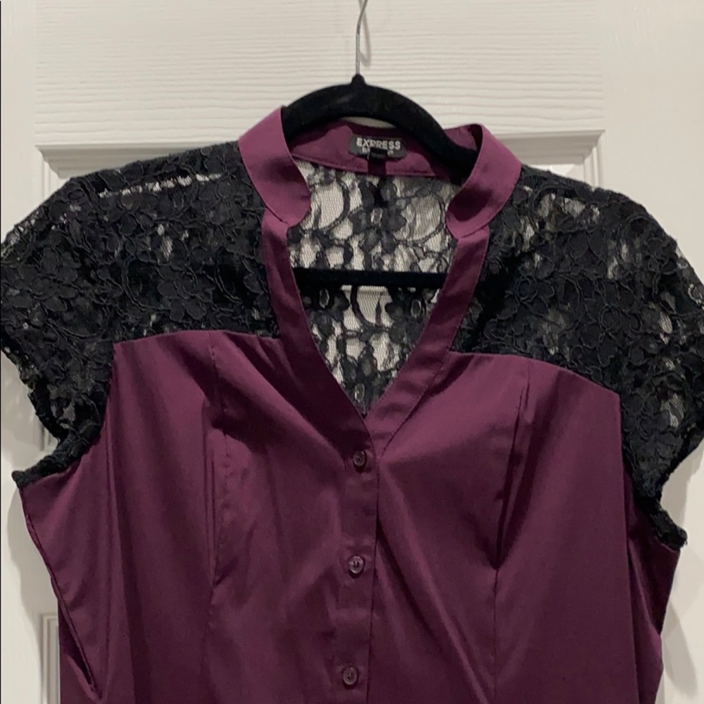 Express Lace Dressy Top